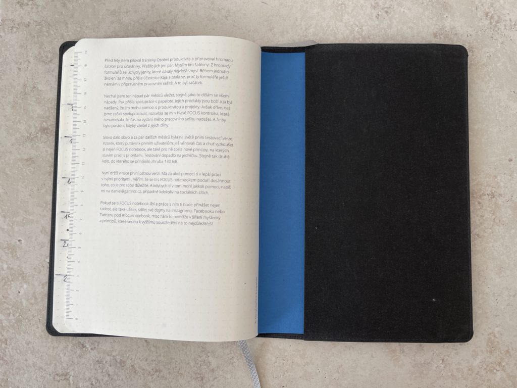 Focus notebook